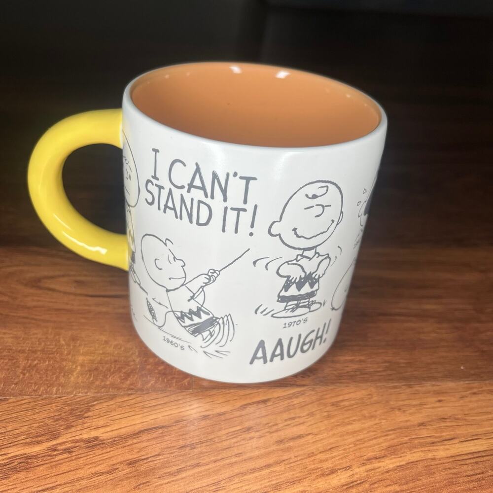 NEW Hallmark Peanuts 75th Anniversary Charlie Brown Through the Decades Mug